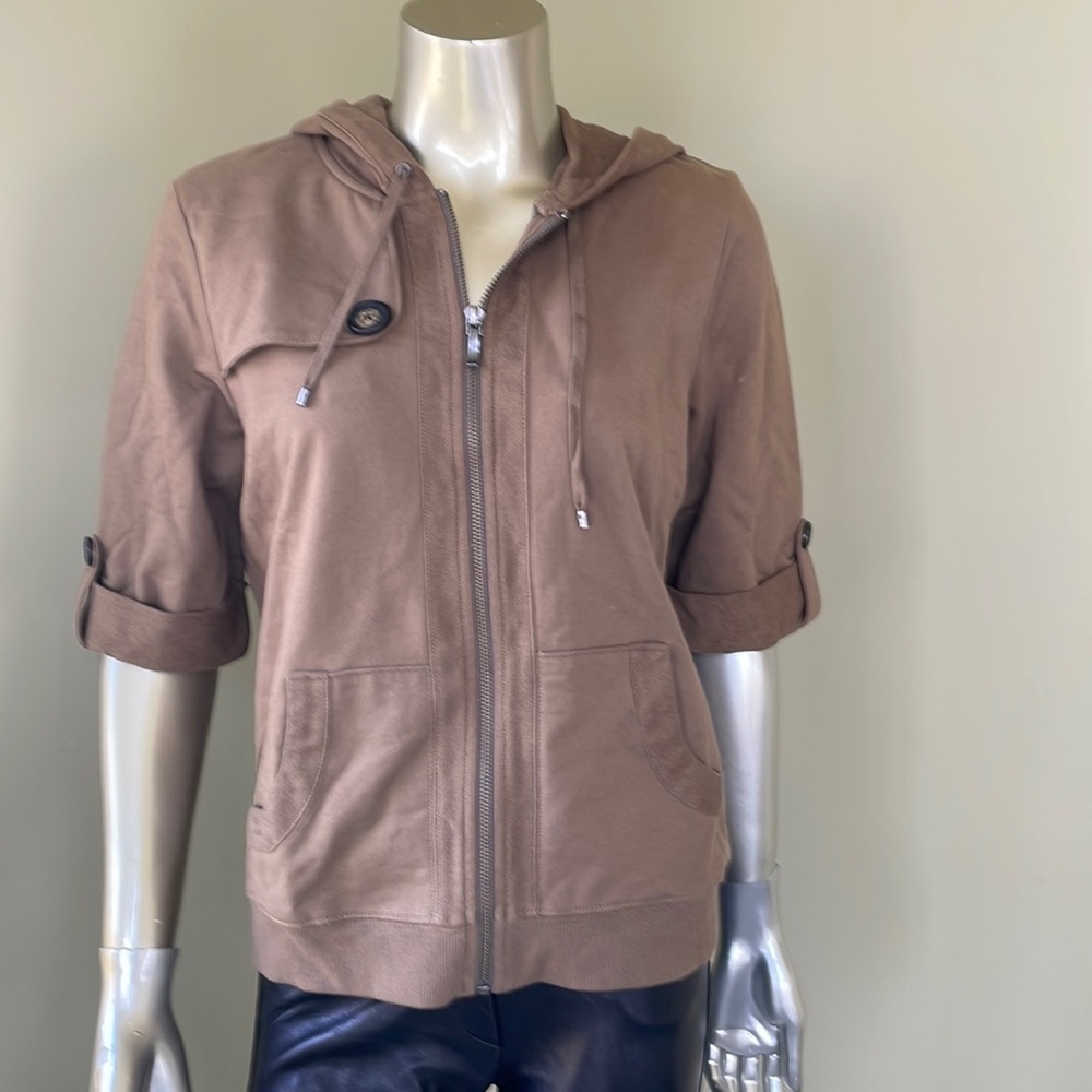 Nautica Hoodie Half Sleeve Size L Fun Rare